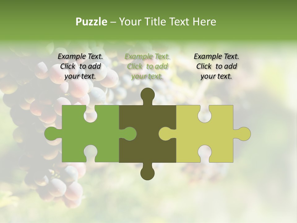 Grape Bush PowerPoint Template