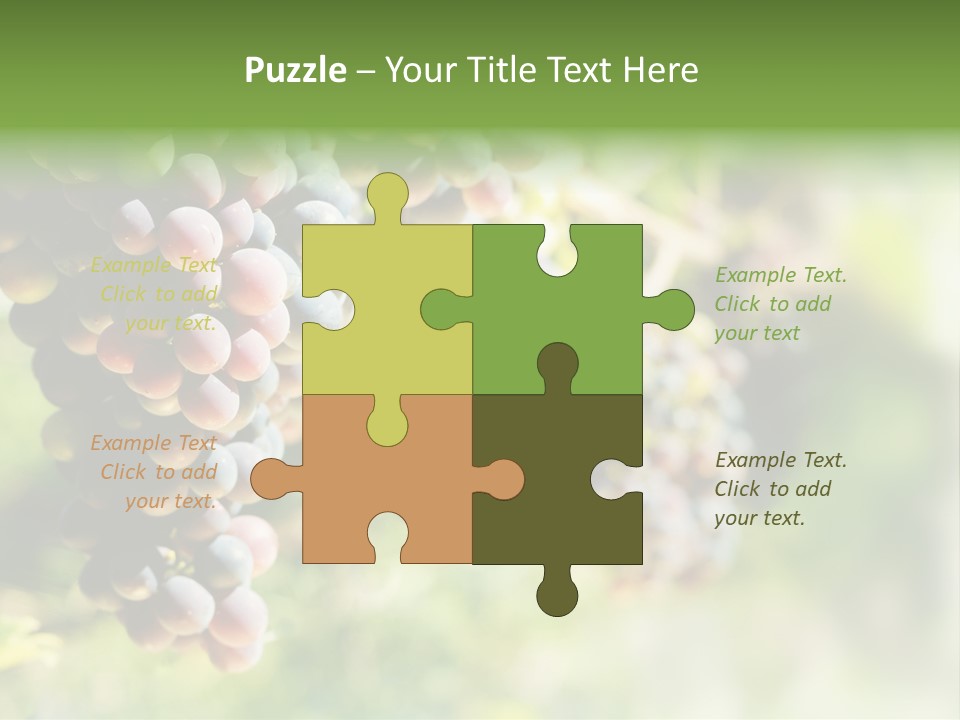 Grape Bush PowerPoint Template