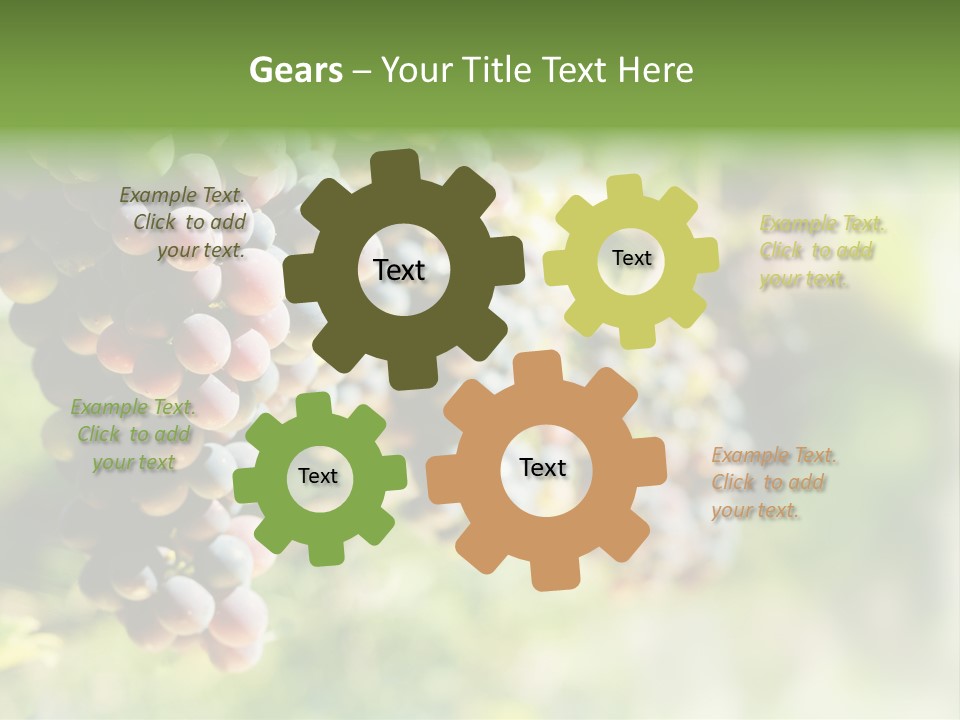 Grape Bush PowerPoint Template