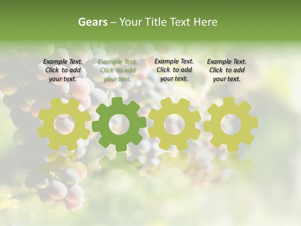 Grape Bush PowerPoint Template