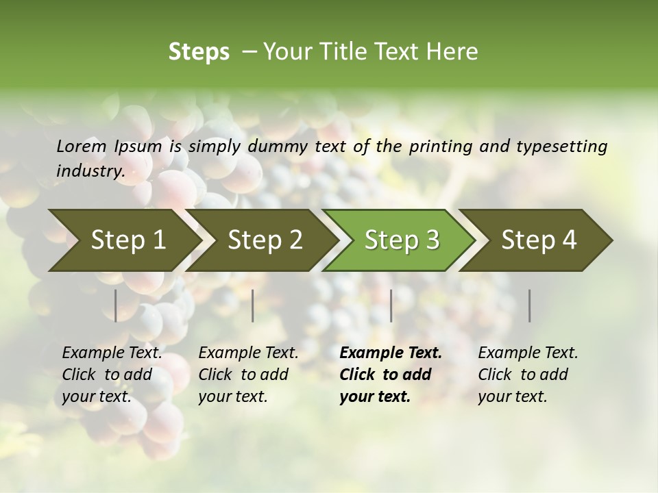 Grape Bush PowerPoint Template