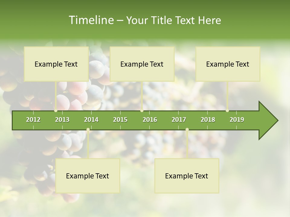 Grape Bush PowerPoint Template
