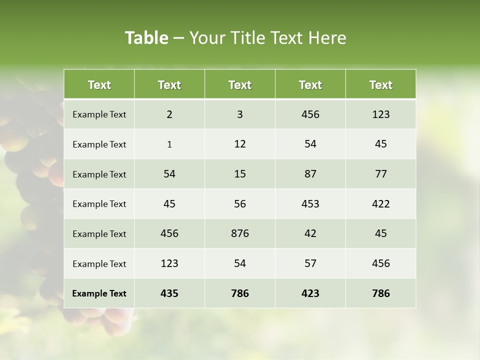 Grape Bush PowerPoint Template
