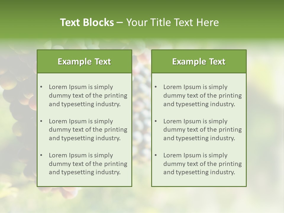 Grape Bush PowerPoint Template