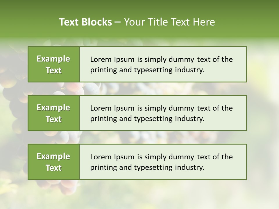 Grape Bush PowerPoint Template