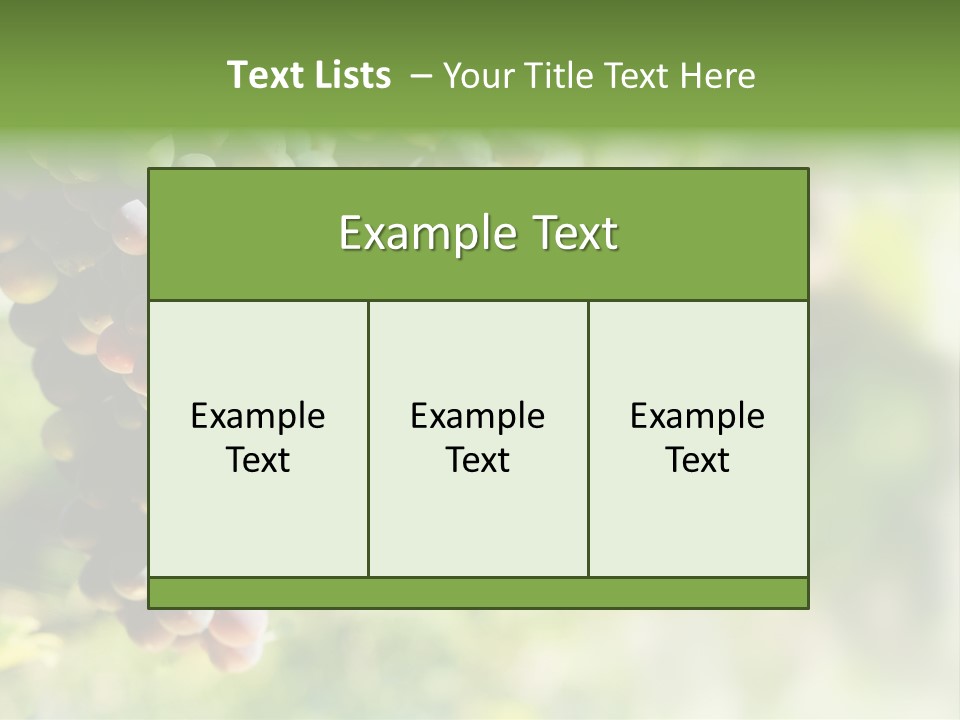 Grape Bush PowerPoint Template