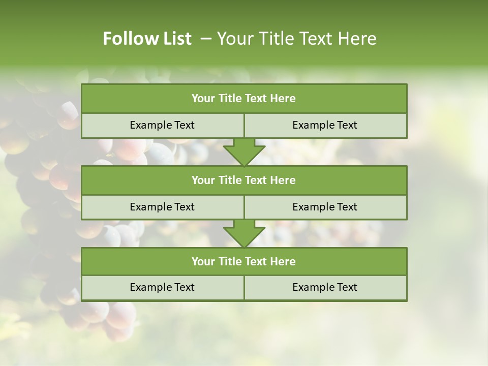 Grape Bush PowerPoint Template