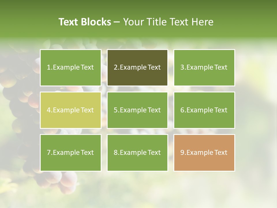 Grape Bush PowerPoint Template