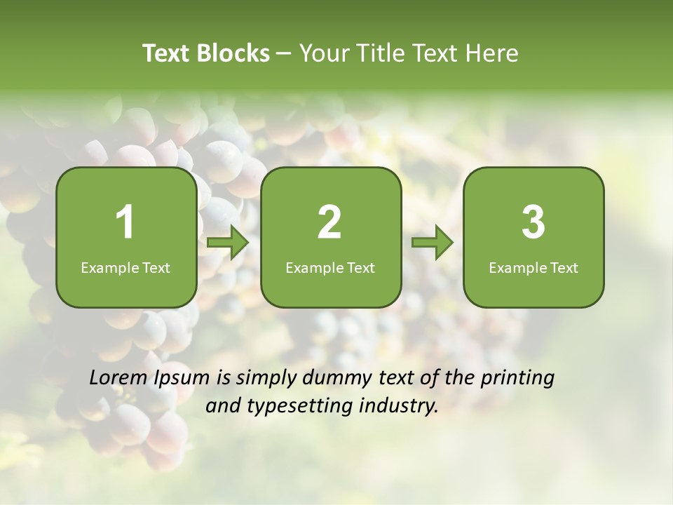 Grape Bush PowerPoint Template