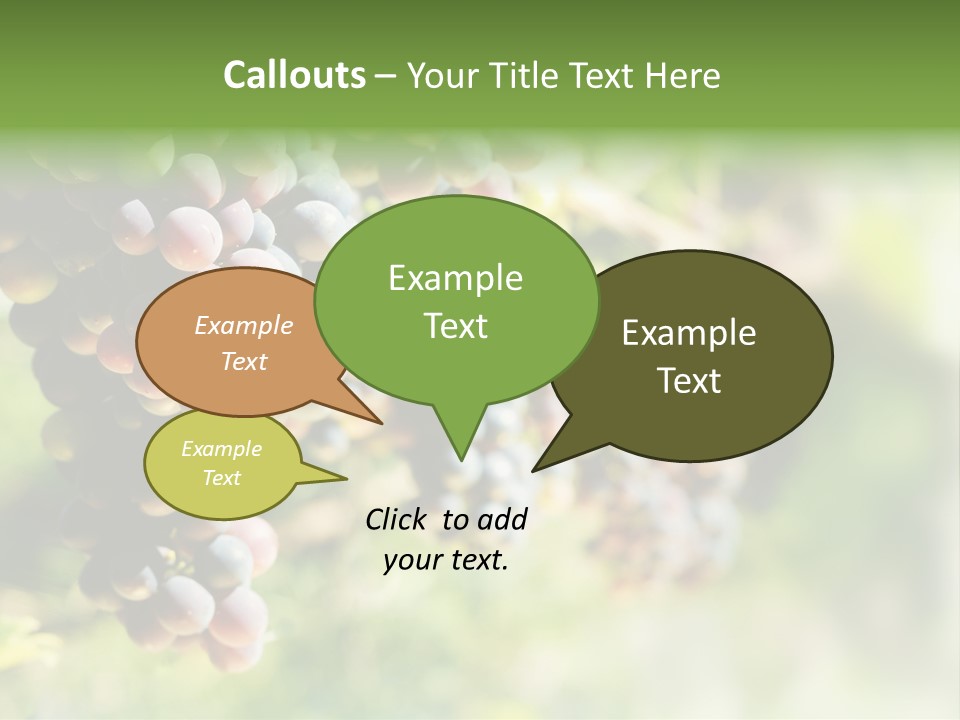 Grape Bush PowerPoint Template