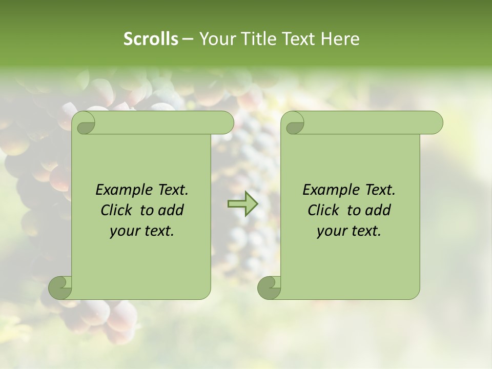 Grape Bush PowerPoint Template