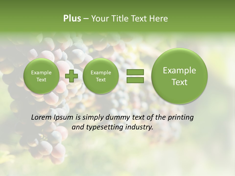 Grape Bush PowerPoint Template
