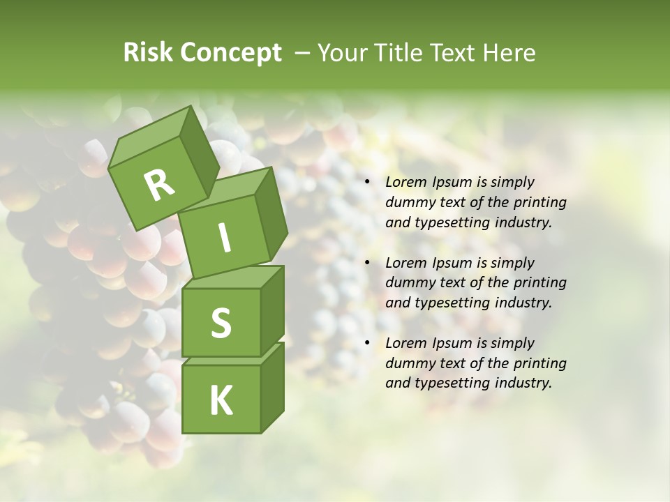 Grape Bush PowerPoint Template