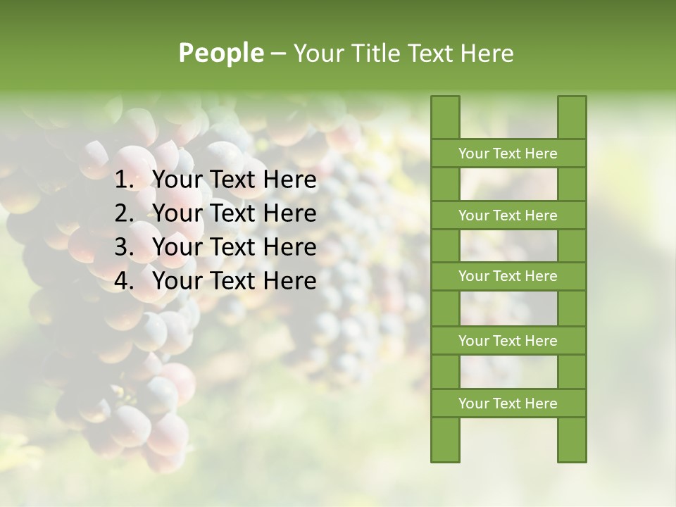 Grape Bush PowerPoint Template