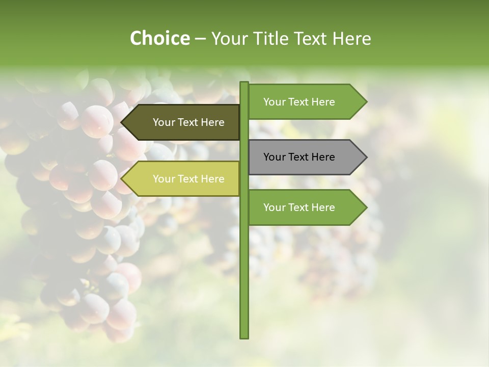 Grape Bush PowerPoint Template