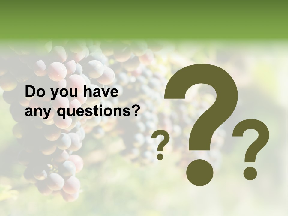 Grape Bush PowerPoint Template