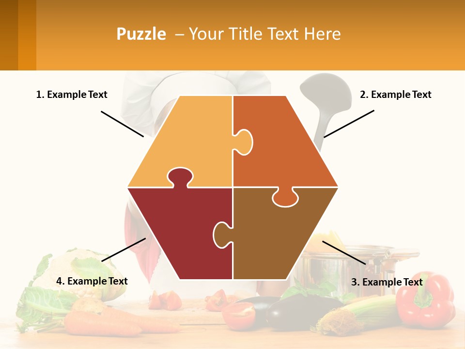 A Girl In The Role Of A Cook PowerPoint Template