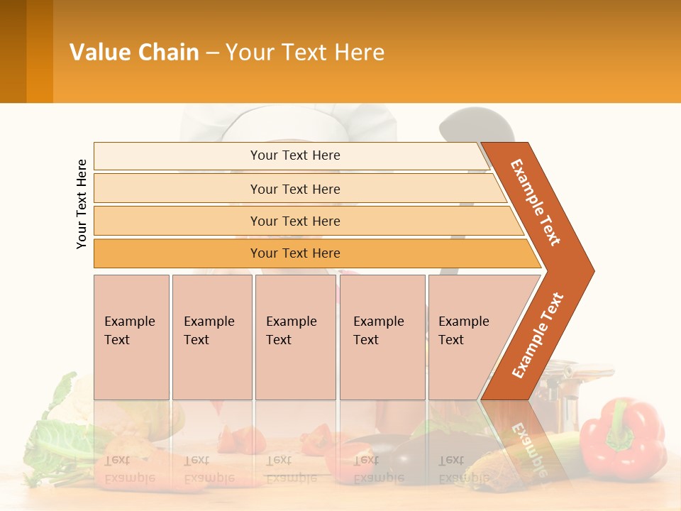 A Girl In The Role Of A Cook PowerPoint Template