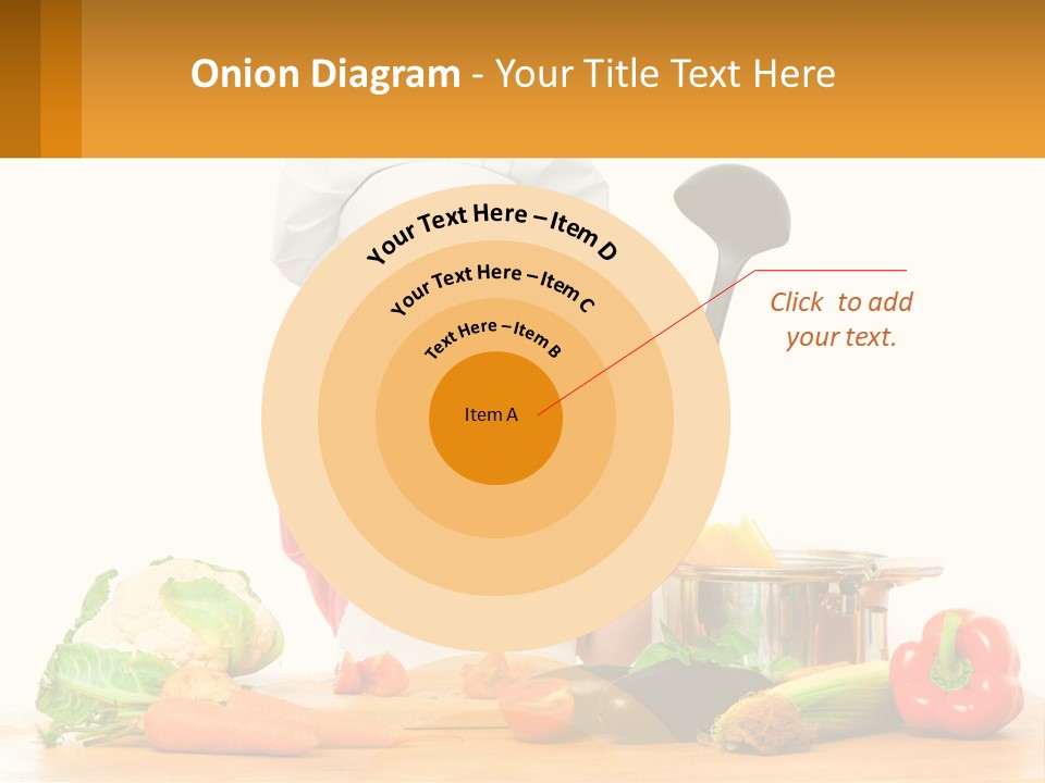 A Girl In The Role Of A Cook PowerPoint Template