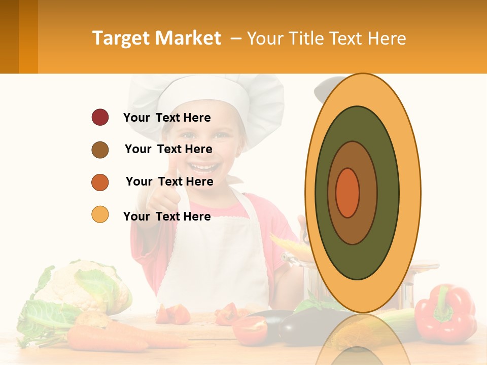 A Girl In The Role Of A Cook PowerPoint Template