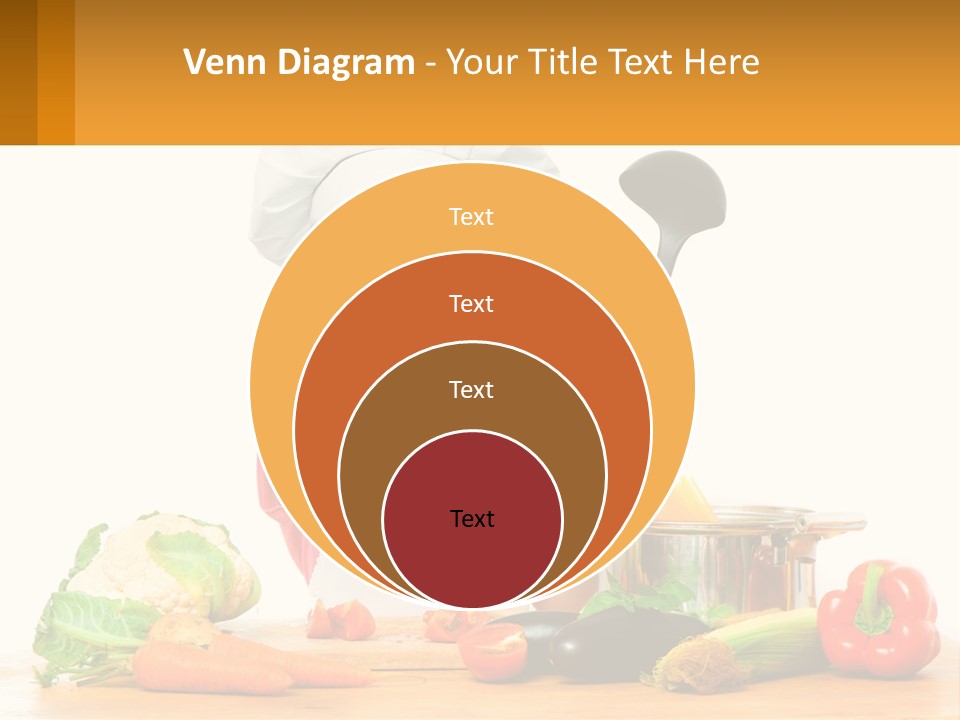 A Girl In The Role Of A Cook PowerPoint Template