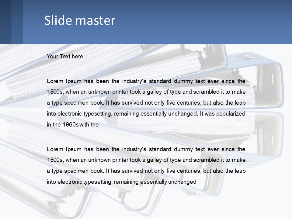 Document Folders PowerPoint Template