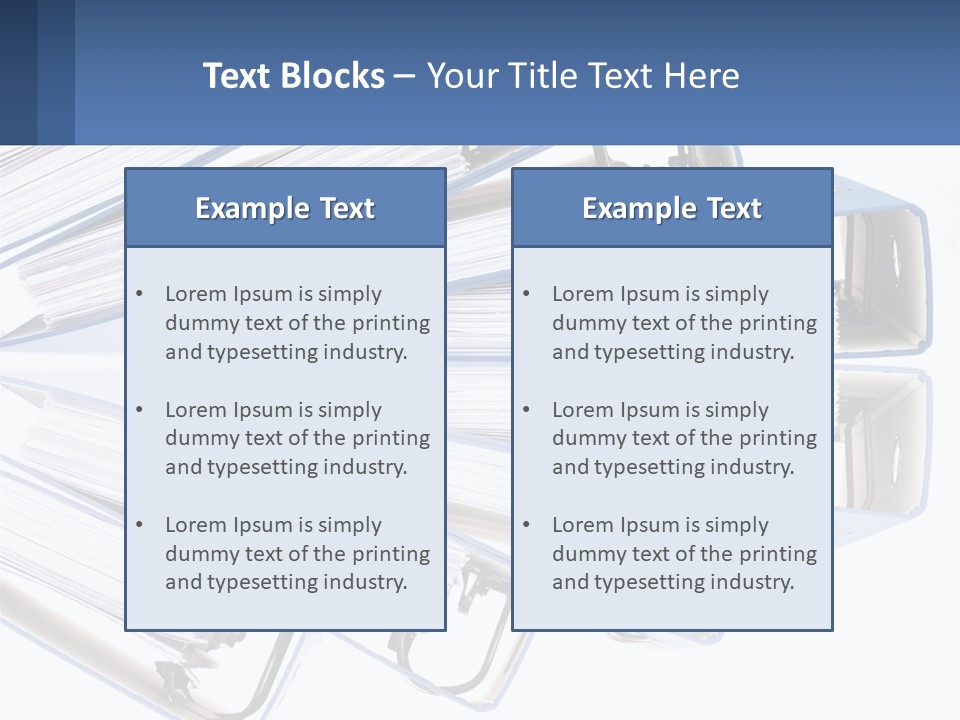 Document Folders PowerPoint Template