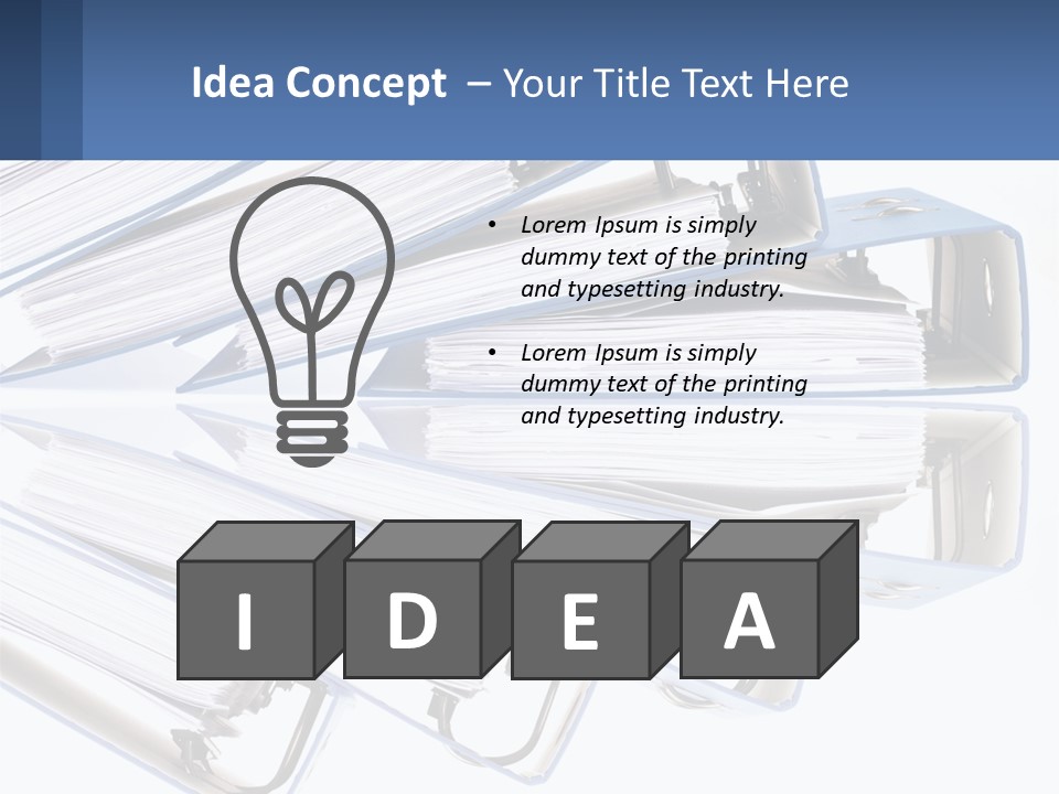 Document Folders PowerPoint Template