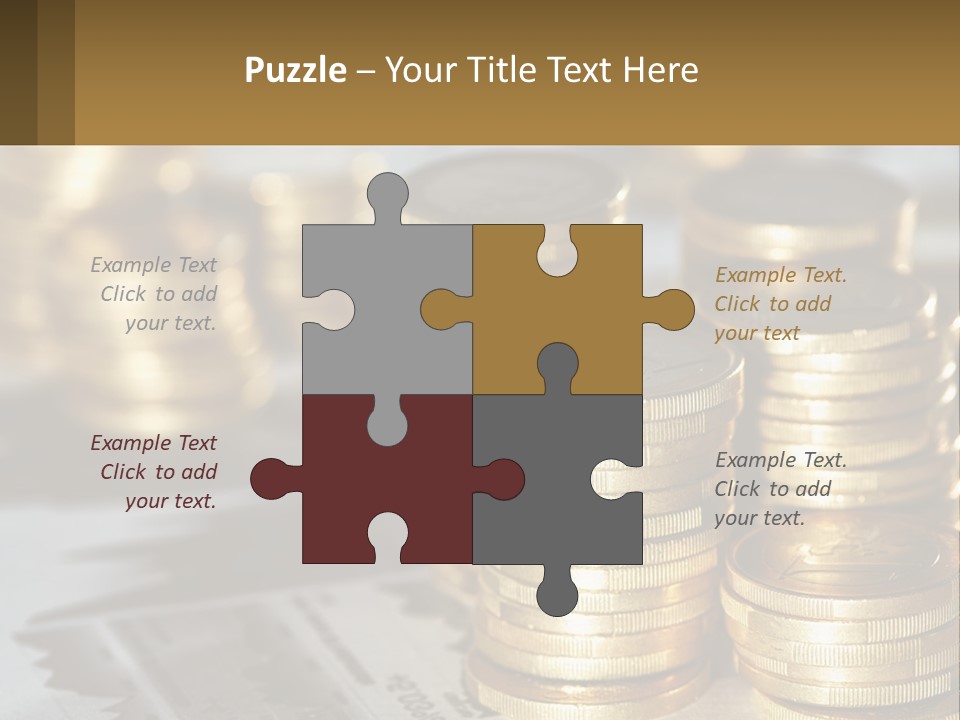 Coins, Cents PowerPoint Template