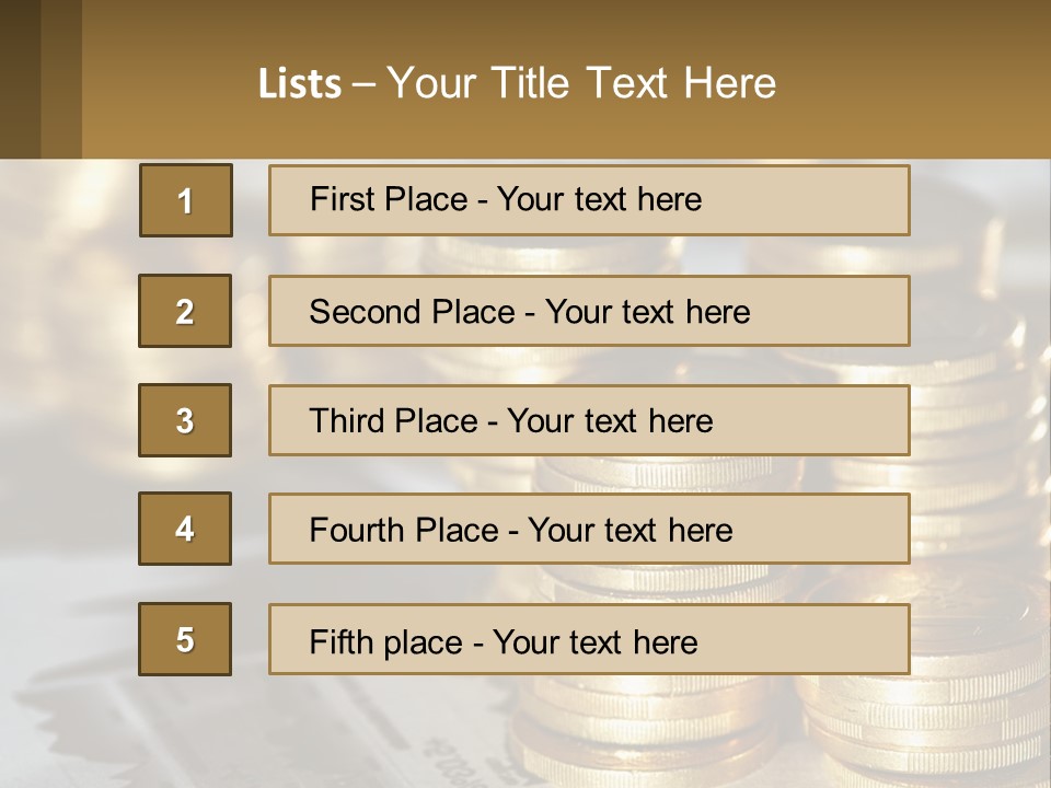 Coins, Cents PowerPoint Template