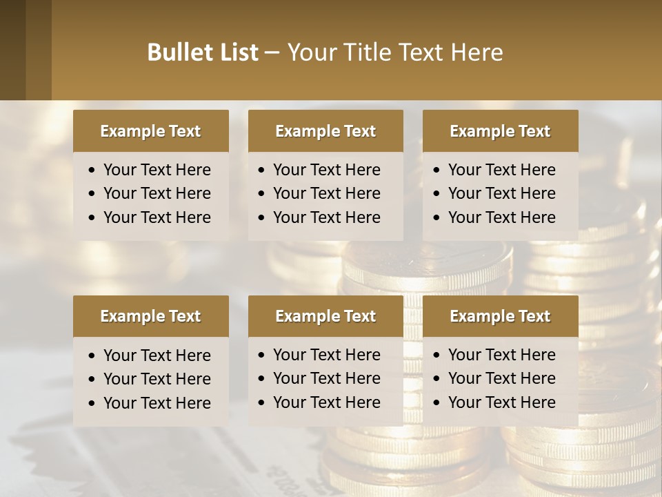 Coins, Cents PowerPoint Template