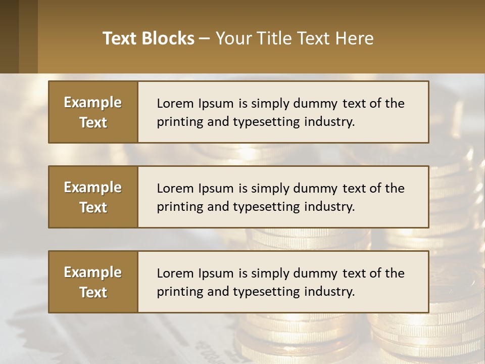 Coins, Cents PowerPoint Template