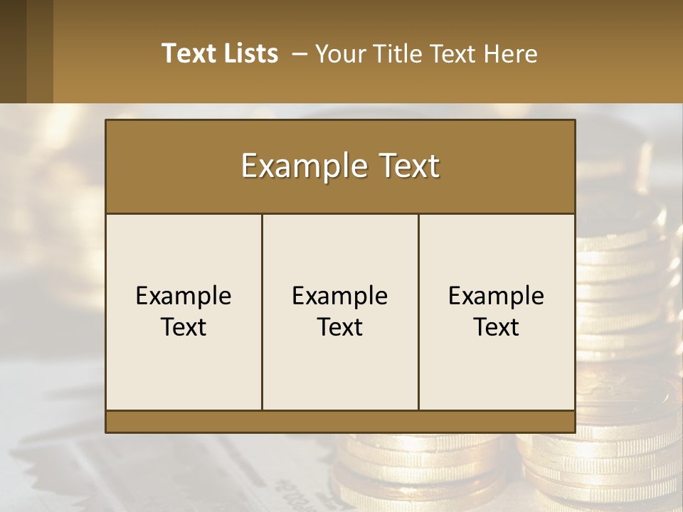 Coins, Cents PowerPoint Template
