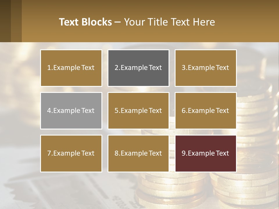 Coins, Cents PowerPoint Template