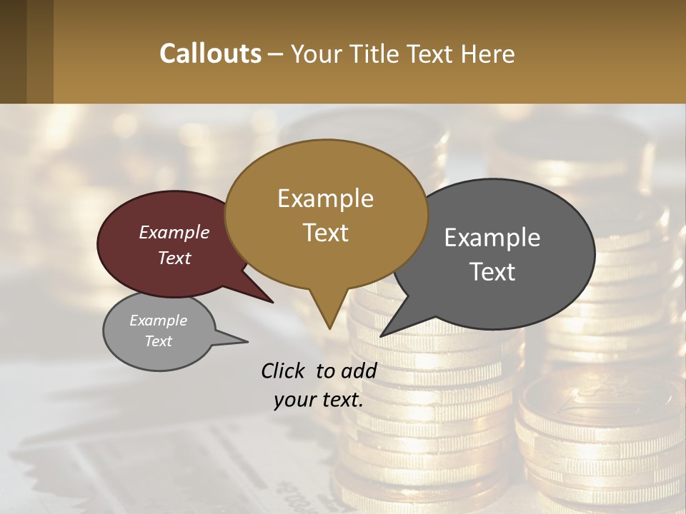 Coins, Cents PowerPoint Template