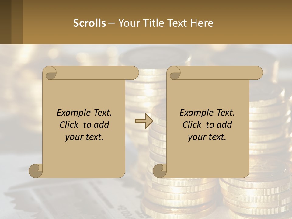 Coins, Cents PowerPoint Template