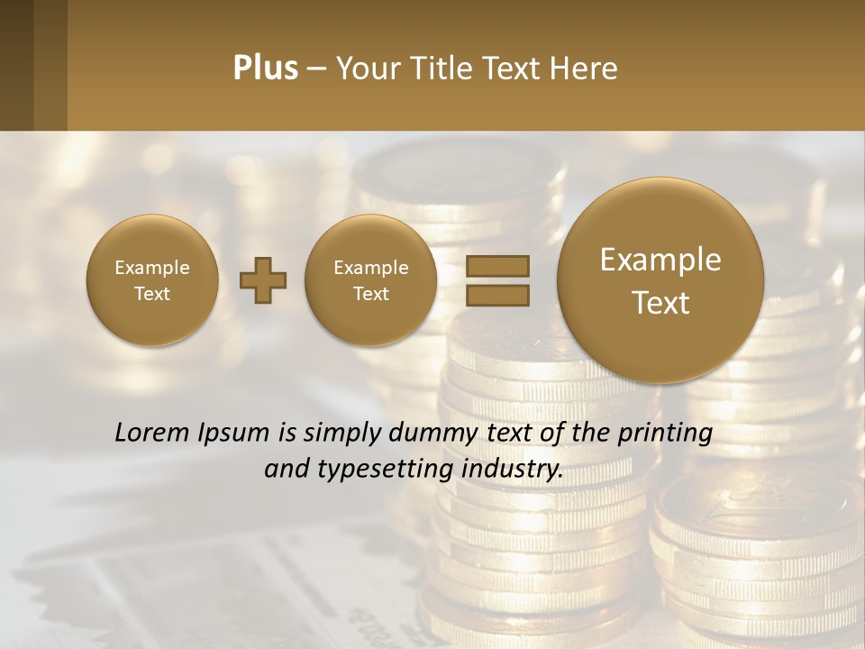 Coins, Cents PowerPoint Template