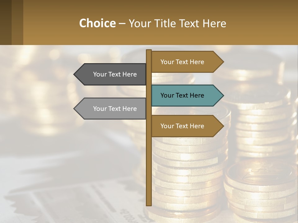 Coins, Cents PowerPoint Template