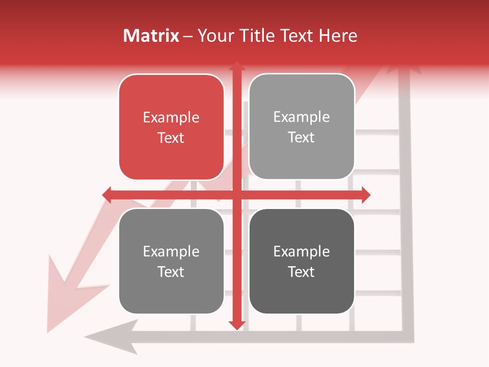 Stock Falling Chart PowerPoint Template