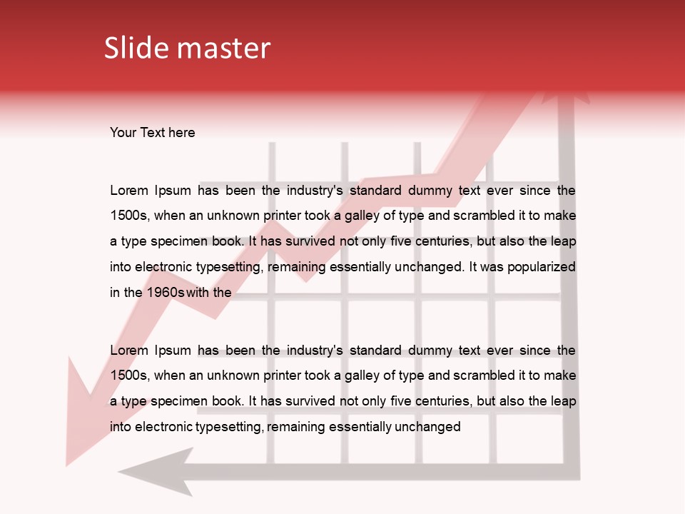 Stock Falling Chart PowerPoint Template