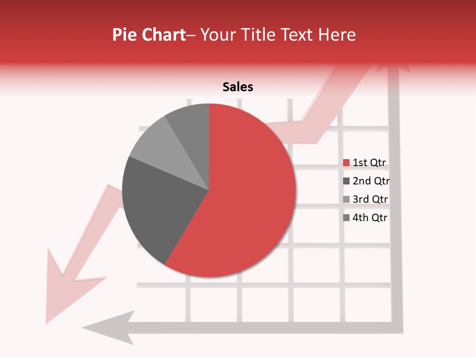 Stock Falling Chart PowerPoint Template