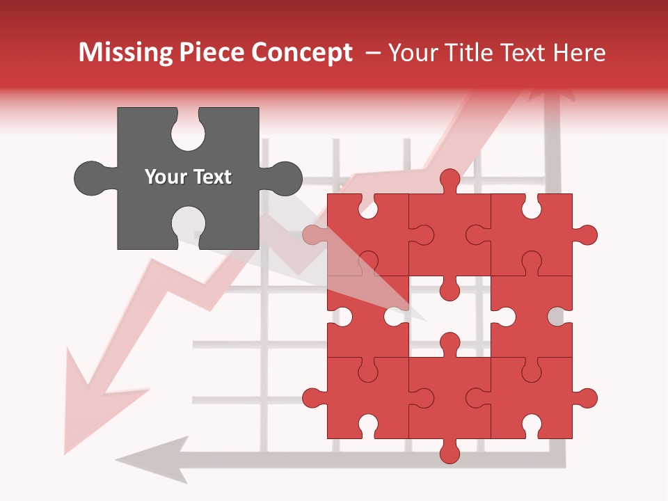 Stock Falling Chart PowerPoint Template