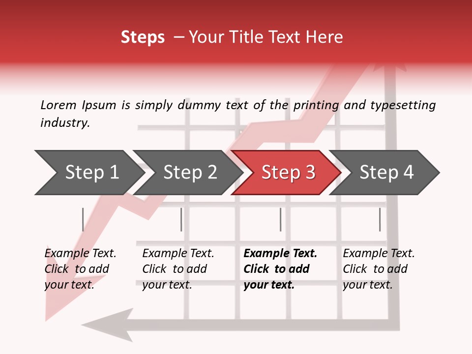 Stock Falling Chart PowerPoint Template