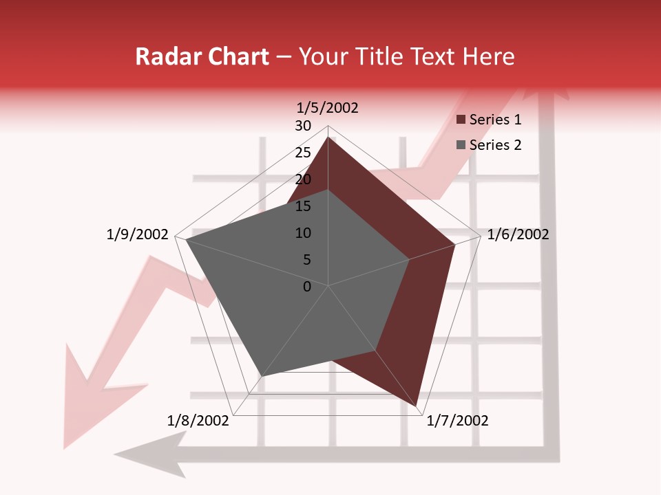 Stock Falling Chart PowerPoint Template