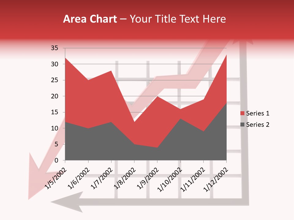 Stock Falling Chart PowerPoint Template