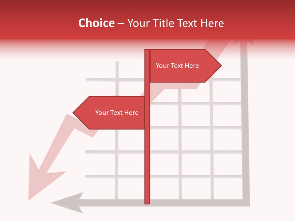 Stock Falling Chart PowerPoint Template