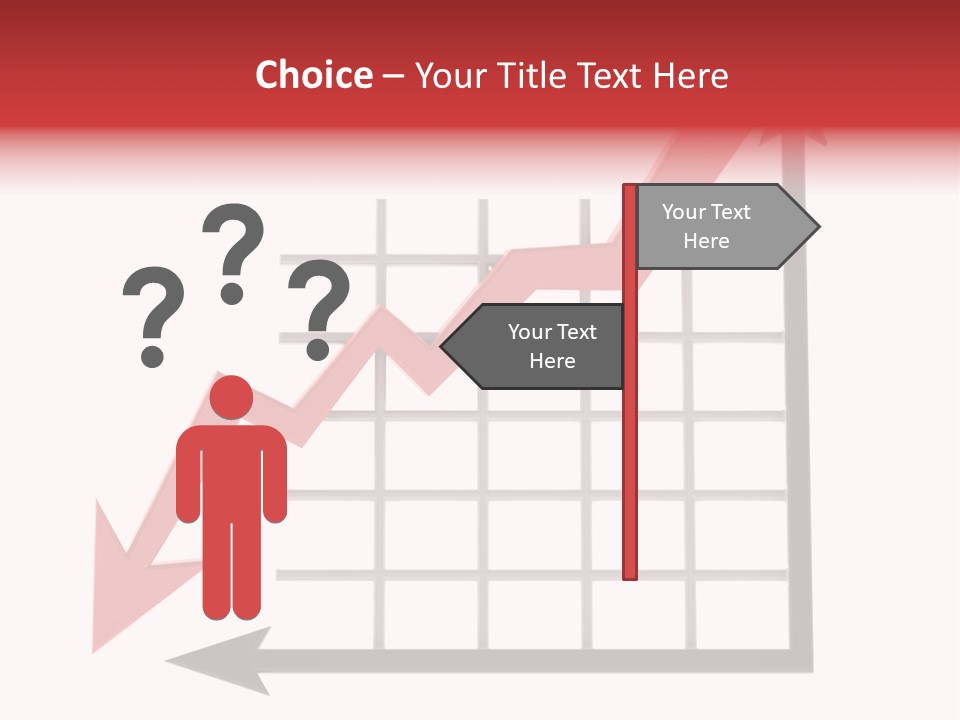 Stock Falling Chart PowerPoint Template