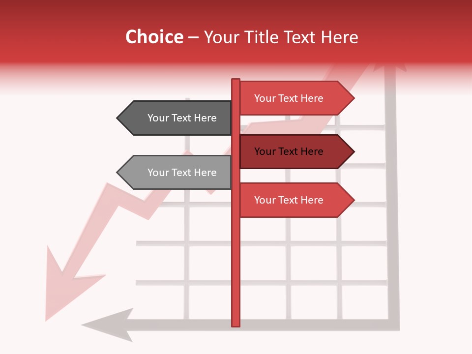 Stock Falling Chart PowerPoint Template
