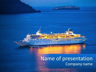 A Cruise Ship PowerPoint Template