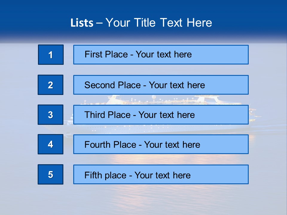 A Cruise Ship PowerPoint Template